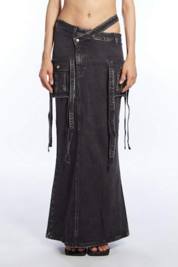 ANDREADAMO - DRILL LONG SKIRT