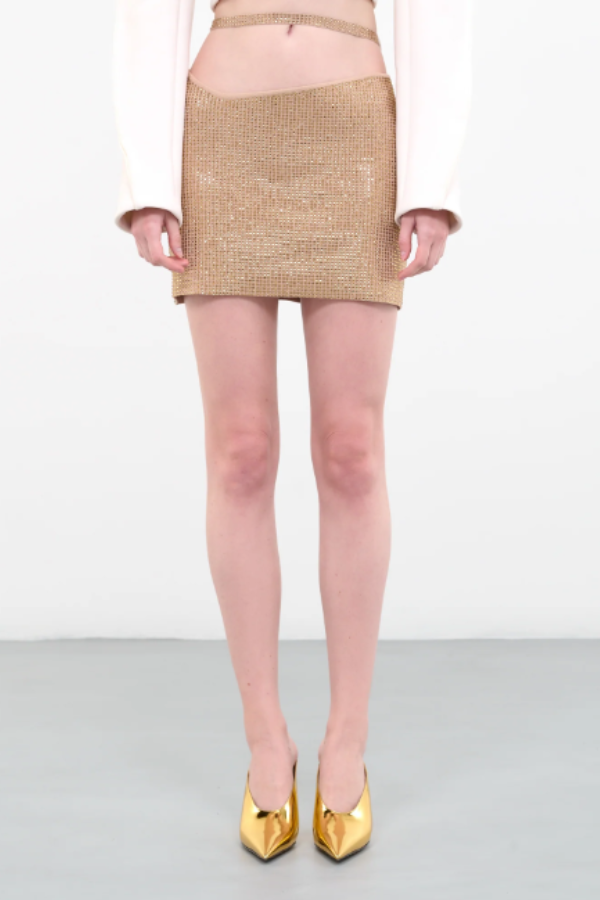 ANDREADAMO - STRETCH KNIT MINI SKIRT