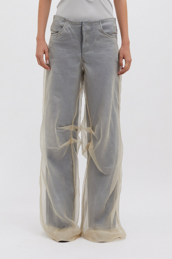 CHRISTOPHER ESBER - SILK PARCHMENT DENIM JEAN