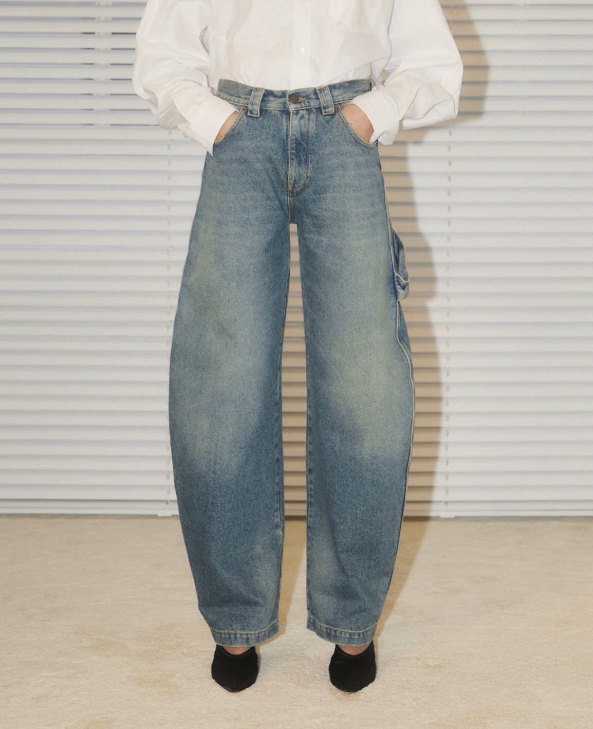 DARKPARK - AUDREY-BARRLE LEG CAROENTER DENIM