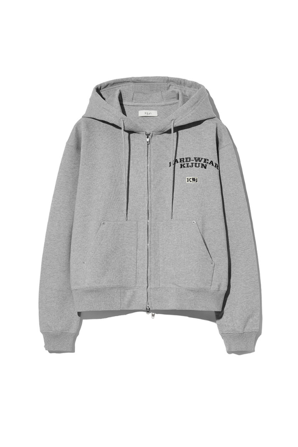 KIJUN - RIVET ZIP-UP HOODIE