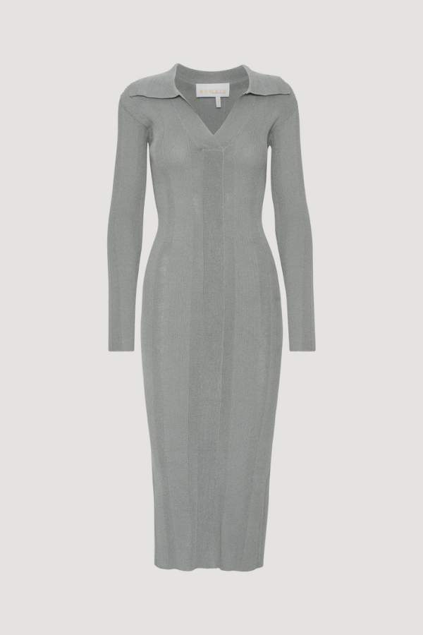 REMAIN - MIDI DRESS DRY TEXTURED